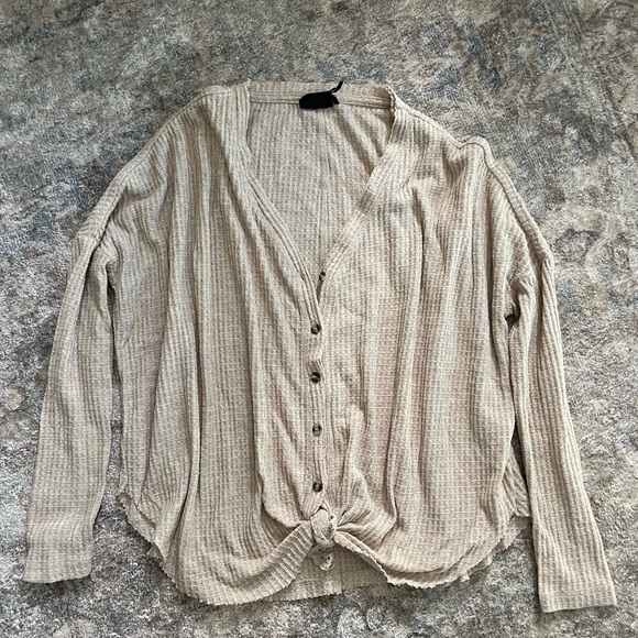 Urban Outfitters Cozy Waffle Knit Top - Picture 10 of 16